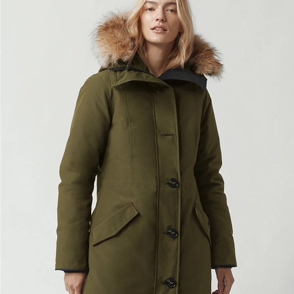 Canada Goose Jackets & Blazers - Canada Goose Olive Parka with Fur Trim